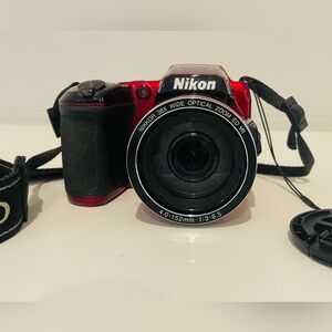 Nikon Coolpix L840 Superzoom 16 MP 38x Optical Zoom Red Tested And Working